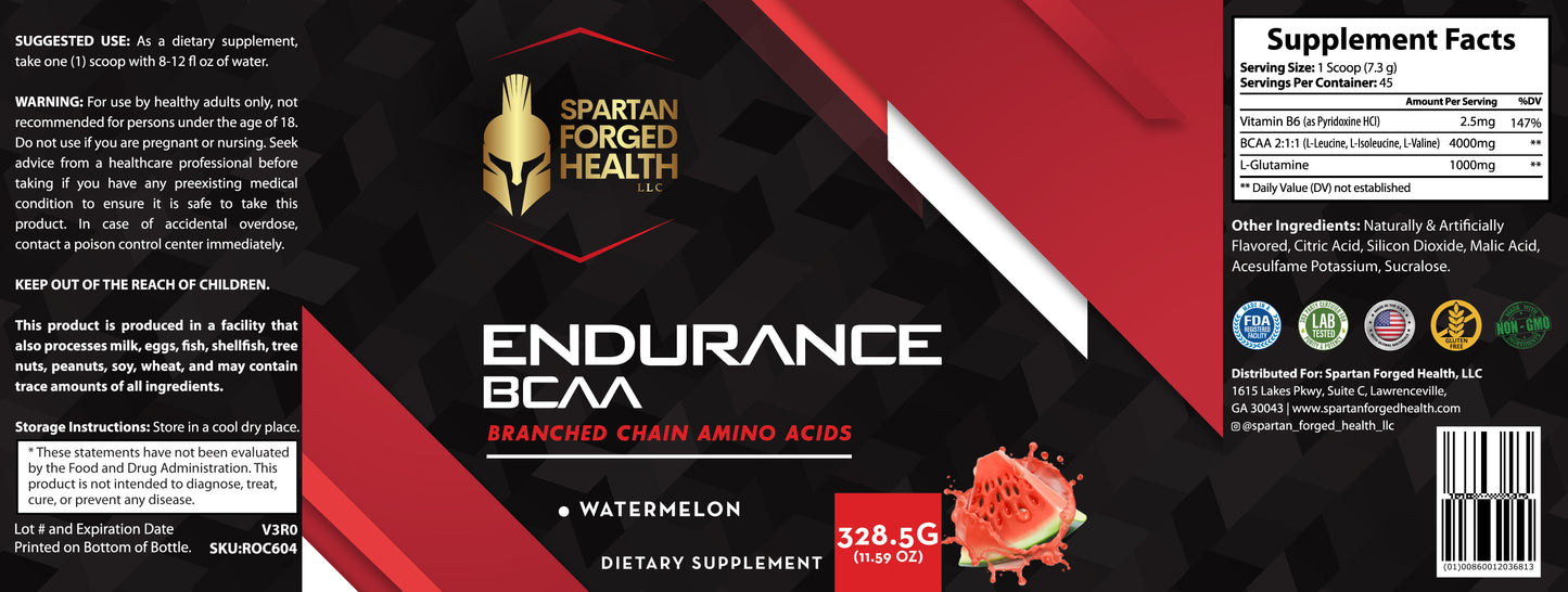 Endurance BCAA - Watermelon Flavor