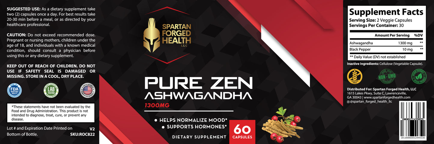 Pure Zen Ashwagandha - 1300mg