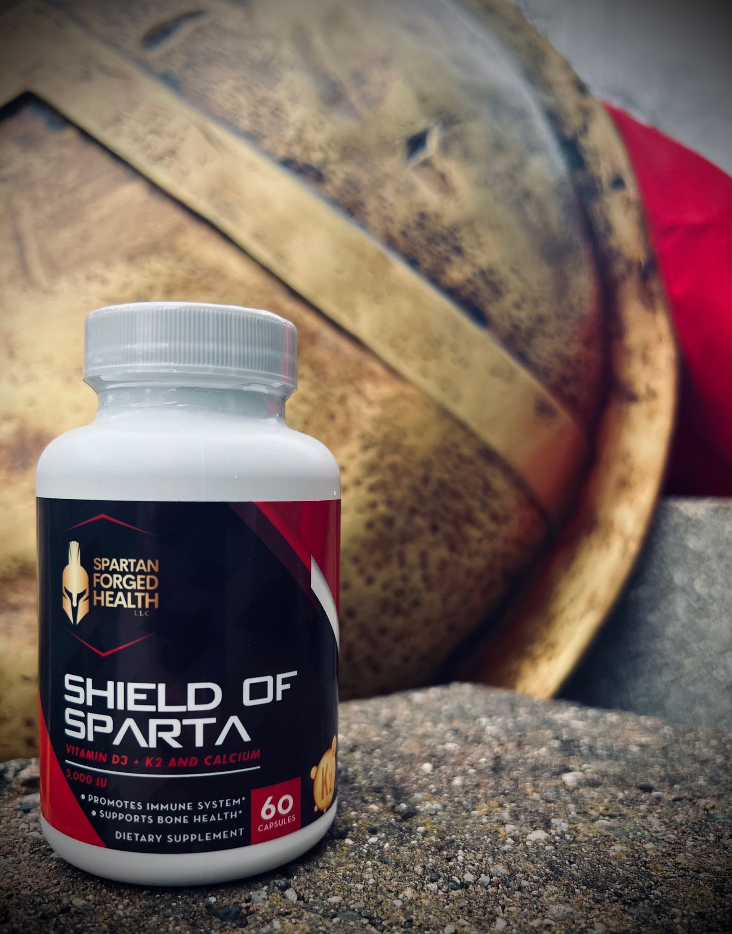 Shield of Sparta: Vitamin D3, K2, and Calcium