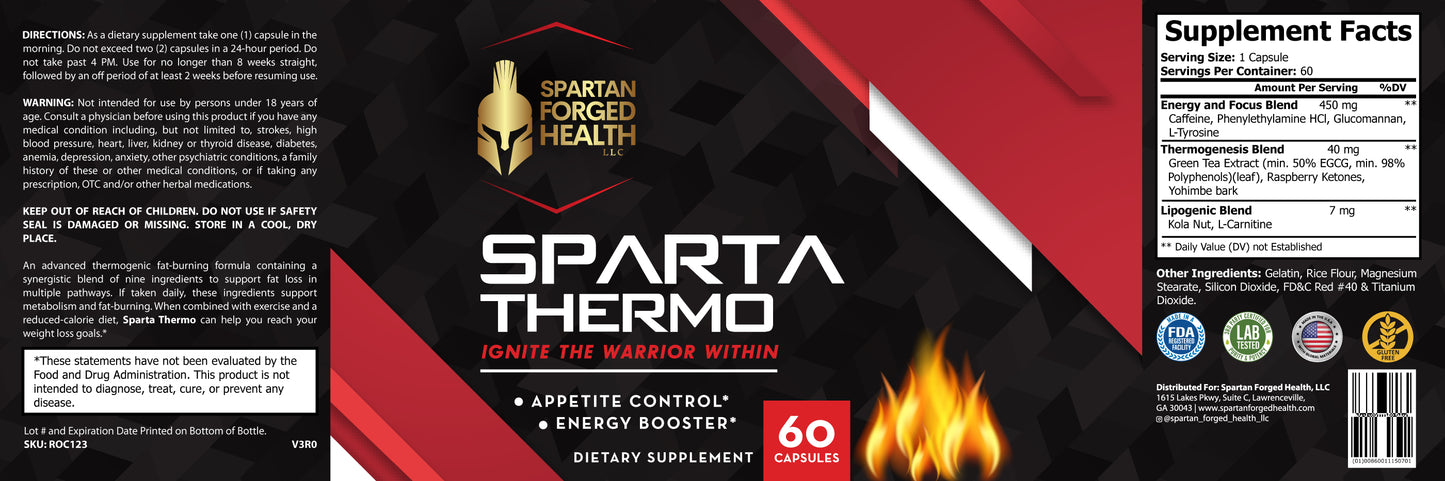 HIGHLY RATED TOP SELLER!!! Sparta Thermo - Natural Thermogenic Powerhouse for Everyone